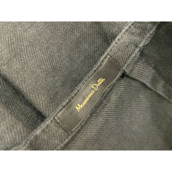 Massimo Dutti Womens Linen trousers Pants EU 36 US 4 Black Wide leg 5091/960 - Picture 3 of 9